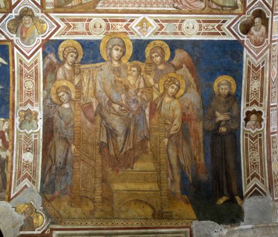 Madonna col Bambino in trono con angeli e San Francesco d